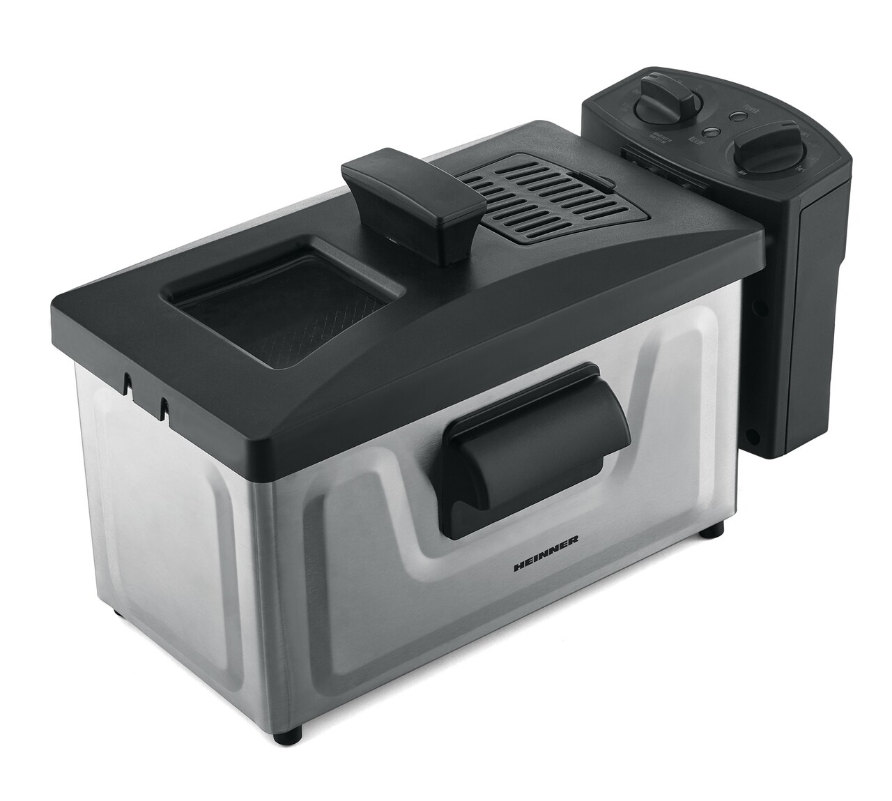 Friteuza Heinner, 1800 W, 3 L, gri/negru - imagine 3
